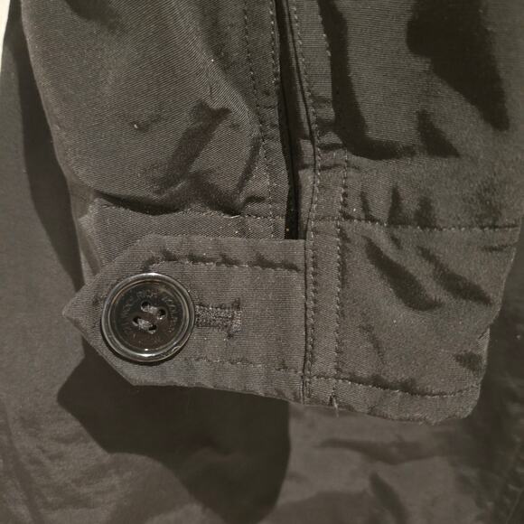 Woolrich John Rich & Bros. Black Ramar Cloth Hooded Raincoat Chore Coat, Size L - Picture 5 of 13